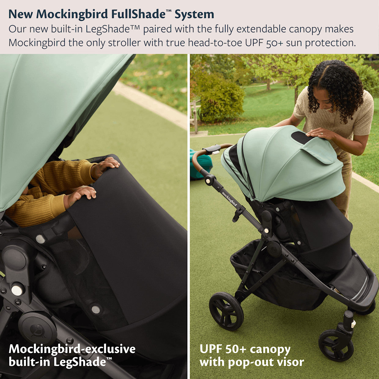 Mockingbird Single-to-Double Stroller 3 Point 0 - Birth to Toddler With Lie-Flat Bassinet and Forty Car Seat Adapters