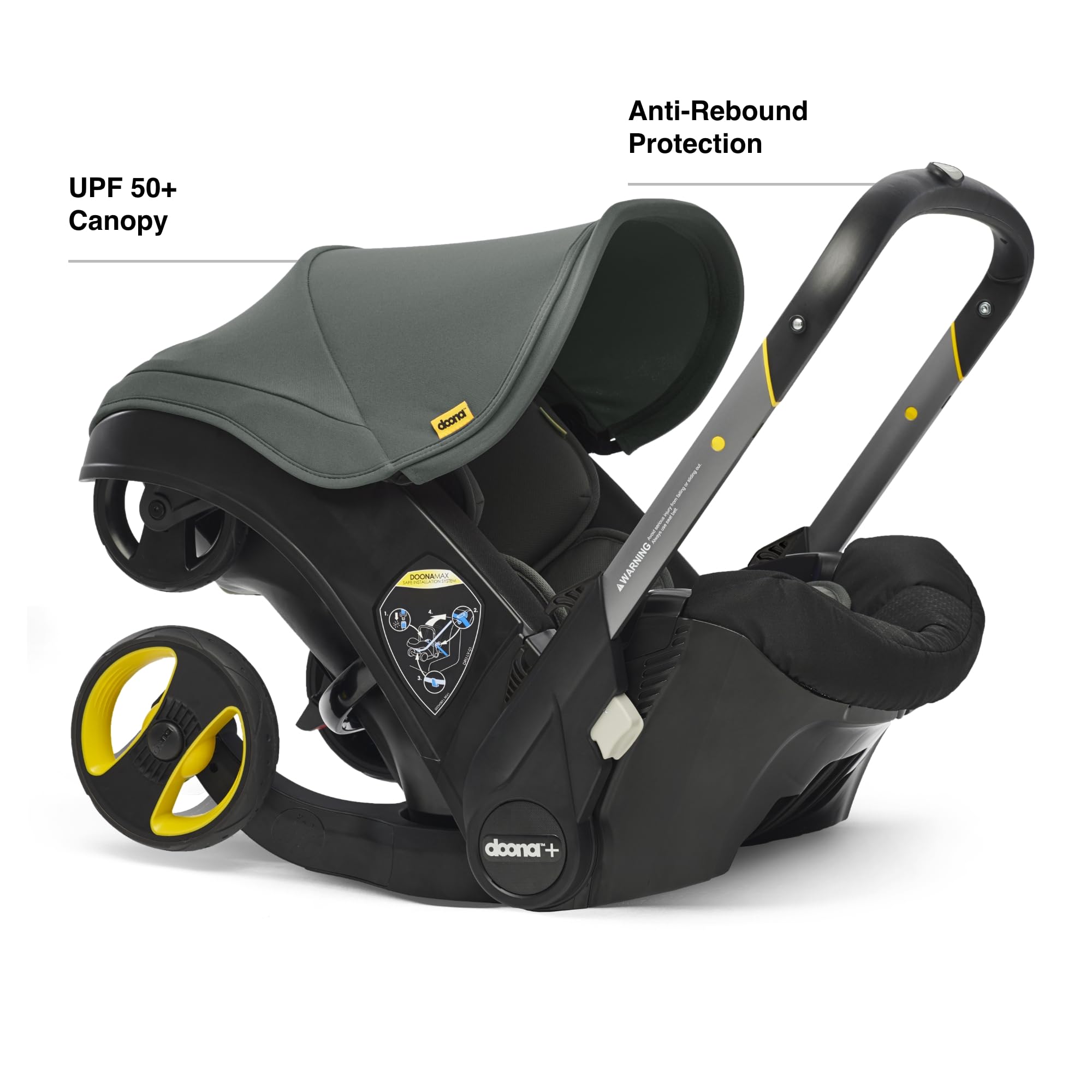 Doona Car Seat And Stroller Nitro Black All In One Travel System For Effortless Transitions