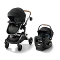 Graco Modes Nest 3-in-1 travel system with SnugRide Turn & Slide infant car seat and stroller, adjustable for baby to toddler.