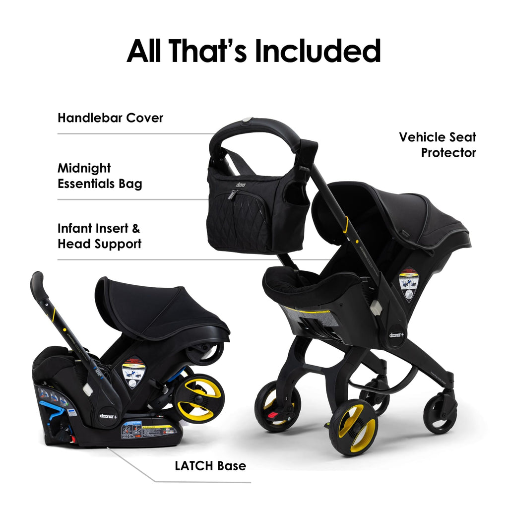 Doona Car Seat And Stroller Nitro Black All In One Travel System For Effortless Transitions