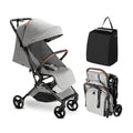 Lightweight MAMAZING Ultra Air baby travel stroller with carbon fiber frame, one-handed fold, suitable for toddlers and airplane travel