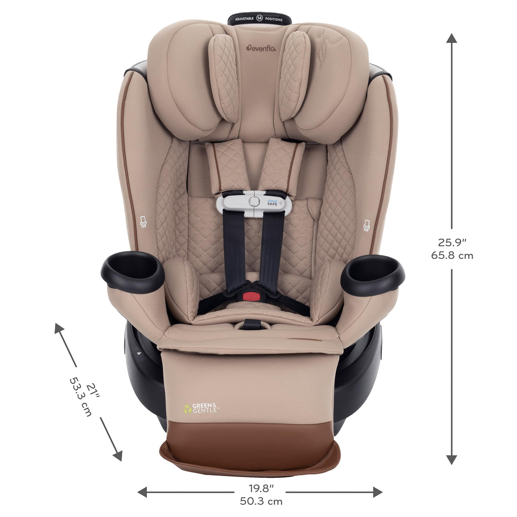 Evenflo Revolve360 Extend Rotational All In One Convertible Car Seat with 360 Degree Rotation and Extended Rear Facing