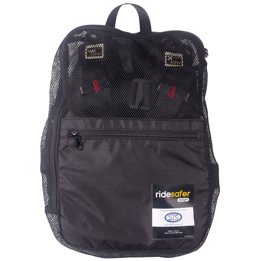 RideSafer Portable Car Seat Small Black Lightweight For Travel And Everyday Child Safety