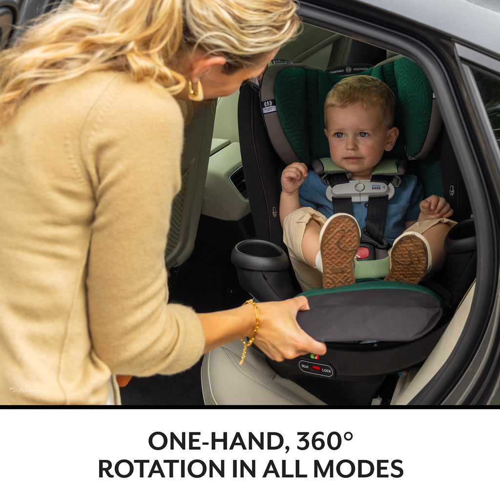 Evenflo Revolve360 Extend Rotational All In One Convertible Car Seat with 360 Degree Rotation and Extended Rear Facing