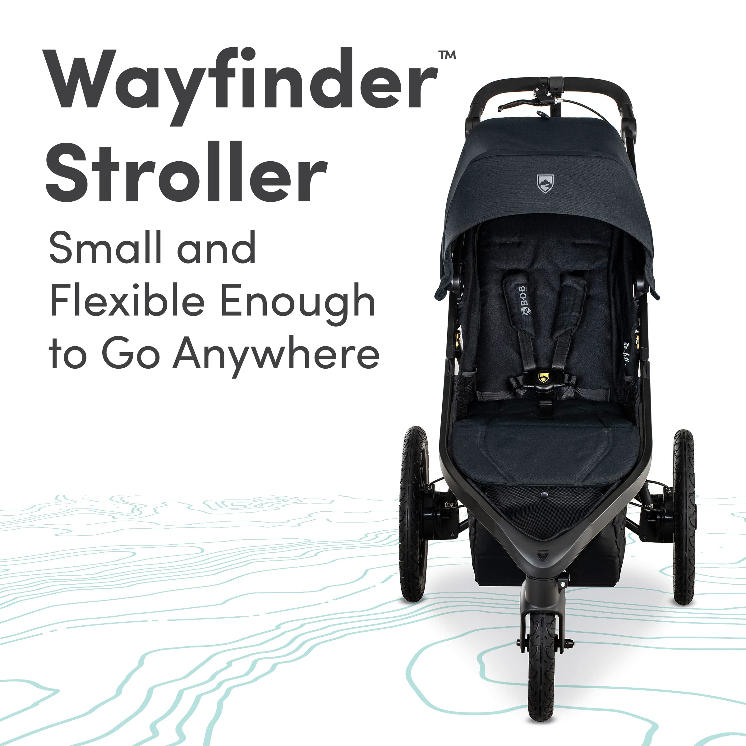 Wayfinder Jogging Stroller With Independent Dual Suspension