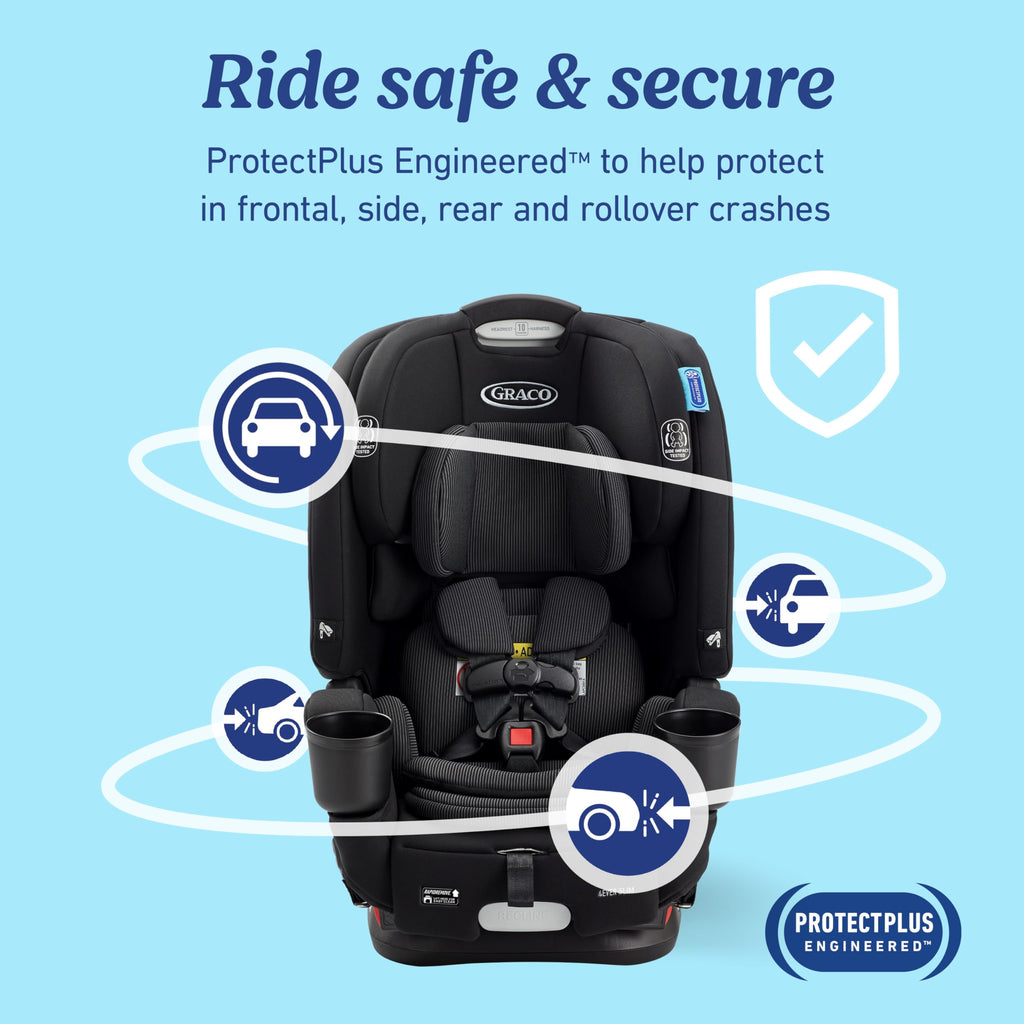 Graco 4Ever DLX 4in1 Car Seat 10 Years Of Use From Infant To Toddler For Safe AllInOne Growth