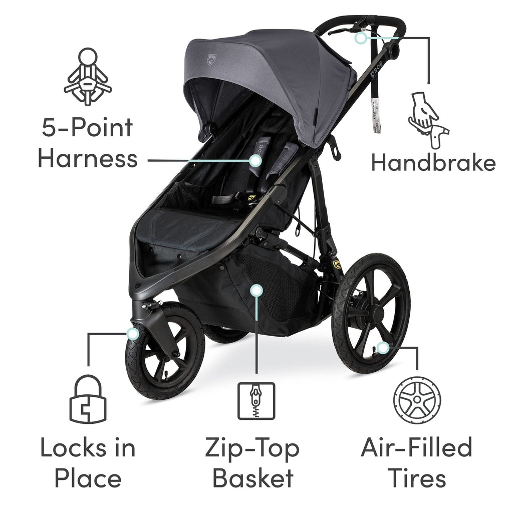 Wayfinder Jogging Stroller With Independent Dual Suspension