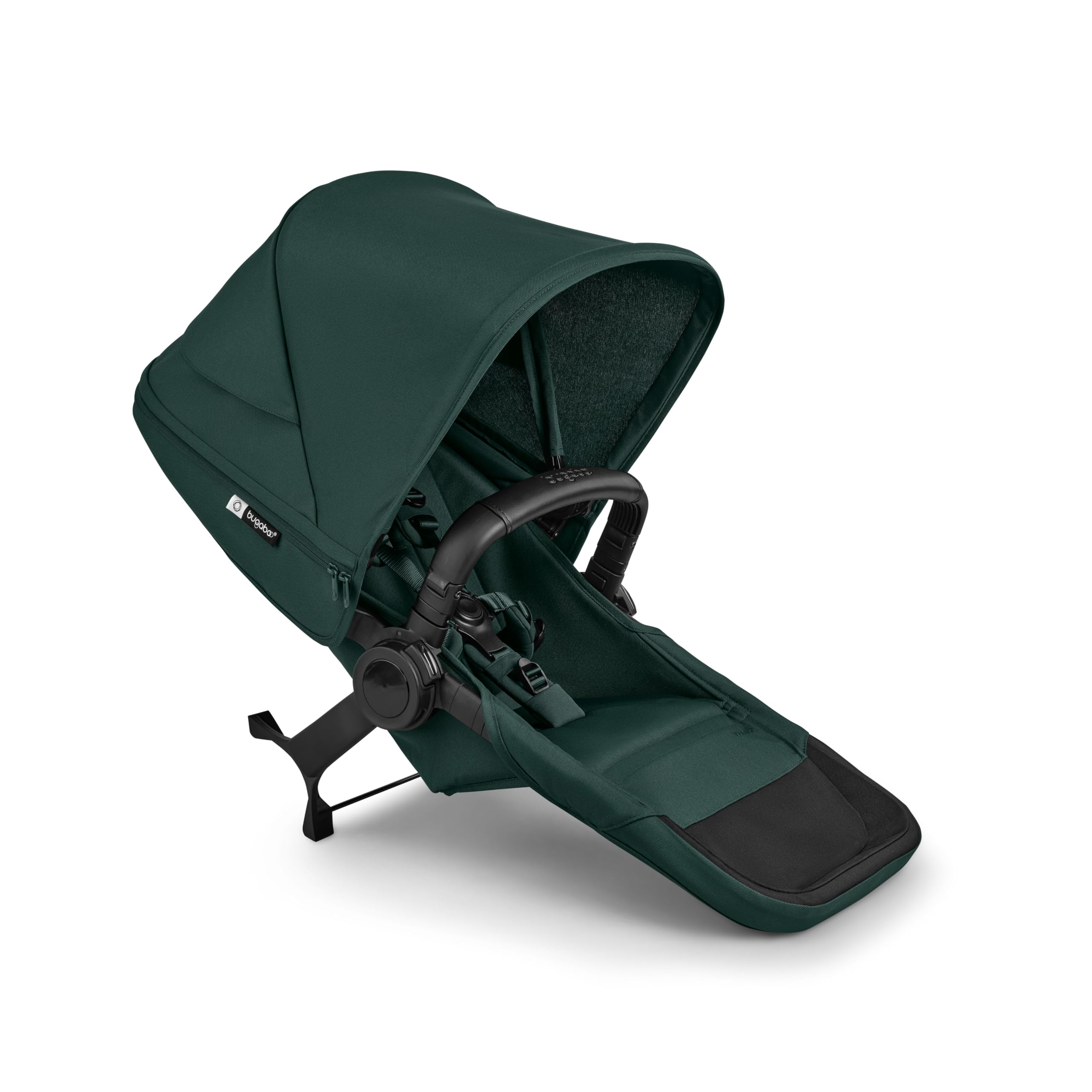 Bugaboo Donkey 6 sibling seat in cocoa brown for side-by-side double stroller conversion, designed for the Bugaboo Donkey 6.