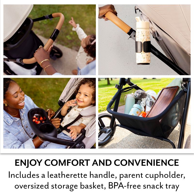 Evenflo Pivot Travel System with LiteMax NXT Infant Car Seat - Lilas Pink