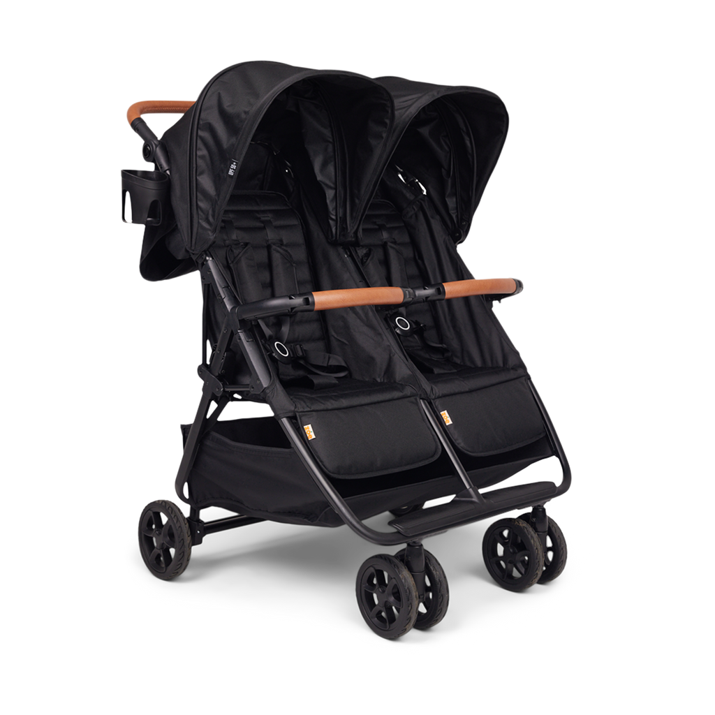 Zoe Twinᵛ² Double Stroller - Black